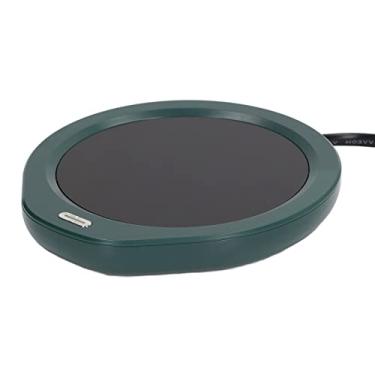 Imagem de Aquecedor de Xícaras de café Aquecedor de Xícaras Durável Plugue Europeu 220V Dois Níveis Ajustáveis ​​para café No Escritório (Verde)