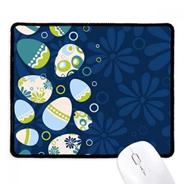 Imagem de Tapete de borracha para jogos Easter Religion Festival com listras de ovos e bordas costuradas