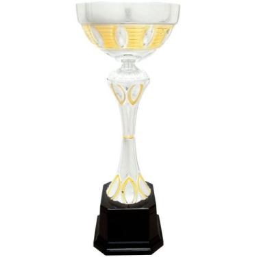 Imagem de Imprue Troféu de prêmio de nome personalizado CMC 296, copo de medalha completada prata/ouro 40,64 cm, troféu de nome personalizado, medalhas esportivas de troféu de prêmio personalizado, troféu de jogador com nome gravado personalizado