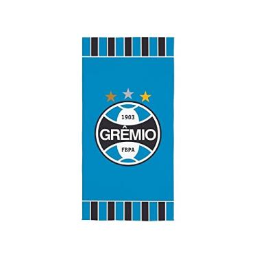 Imagem de Toalha Aveludada Estampada Grêmio 70 cm x 1,40 m Com 1 peça