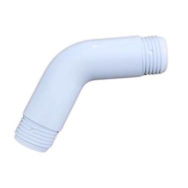 Imagem de Tubo Cuvado Para espalhador Das Duchas KDT Curto ABS, BRANCO