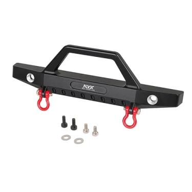 Imagem de Palumma RC Vehicle Front Bumper for Traxxas 1/18 TRX-4M K10 RC, Aluminum Alloy RC Crawler Car Upgrade Parts Black