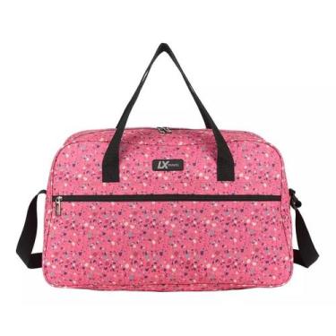 Imagem de Sacola de viagem estampada lx travel 21pol, Rosa