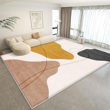 Imagem de HJZSZX Tapete pequeno, fresco e leve para sala de estar e cobertor de cama de quarto fácil de cuidar, FYR sem fiapos, 11.120 x 160 cm (3,9 x 5,25 pés)