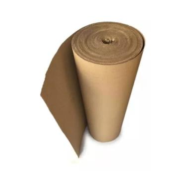 Imagem de Bobina Papelão Ondulado 1 Mt Largura Protege Piso Reforma Pintura Obras Salva Chão Diversos Tamanhos (40MTS)