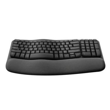Imagem de Teclado Logitech Wave Keys 920-012278 Ergonômico Sem Fio, preto