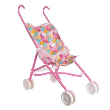 Imagem de 5 Carrinhos de boneca passeio menina brinquedo dobrável Kit - Samba To