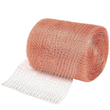 Imagem de Rede de malha de cobre dúctil e elástica repelente de ratos, à prova de ferrugem, malha de arame de cobre resistente ao calor para jardim, repelente de caracol, repelente de camundongos, repelente de