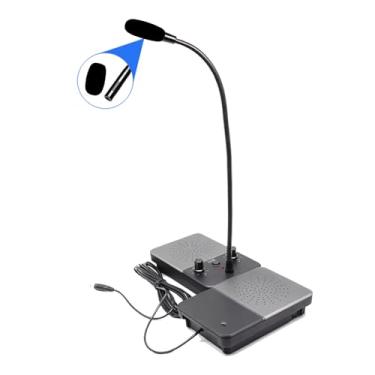 Imagem de Intercomunicador de janela com alto-falante externo, alto-falante alto, interfone de voz de duas vias, interfone bancário, sistema de intercomunicação para bilheteria, hotel, governo, escola, centro