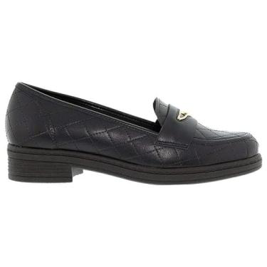 Imagem de Mocassim Feminino Casual Tratorado Loafer Beira Rio Conforto (Preto, BR, Adulto, Numérico, 36)