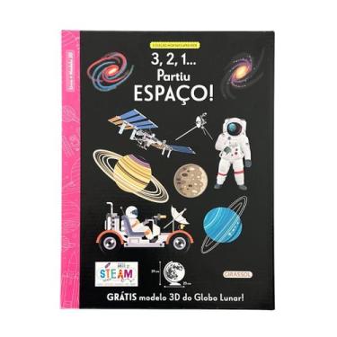 Imagem de Livro - Montar e Aprender: 3,2,1... Partiu Espaço! - Com Modelo 3D do 