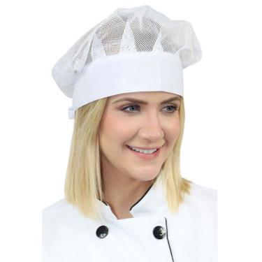 Imagem de Touca cozinheiro(a) em rede - DEMORGAN, Branco, UN
