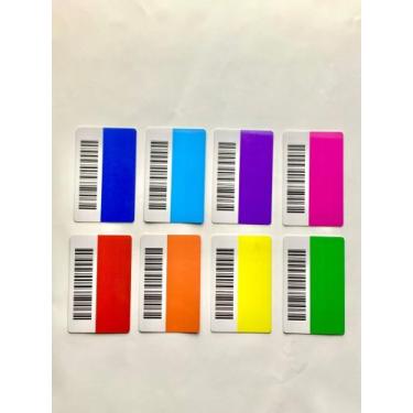 Imagem de cartão de pvc Colorido com código de barras - 100un - Petrone, Persona
