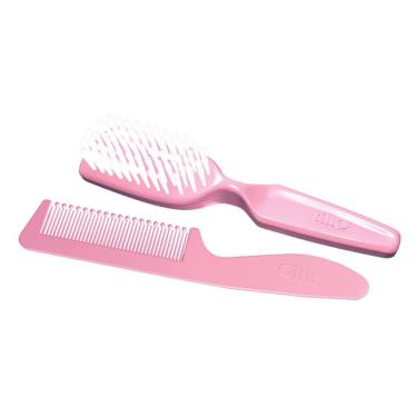 Imagem de Conjunto Pente e Escova para Cabelo Lillo Rosa