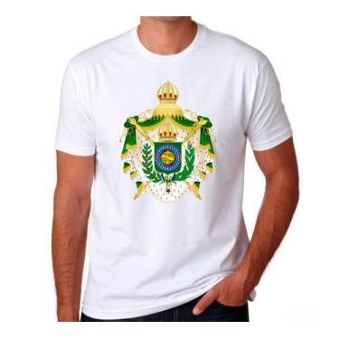 Imagem de Camisa branca com brasão do Império do Brasil - 100% poliéster - @meu.