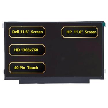Imagem de Jxjslp Tela de substituição de 11,6 polegadas para laptop HP Chromebook 11 G8 G9 EE, Dell Chromebook 3100 3110, Acer C732T C733T série C734T, tela sensível ao toque IPS, HD 1366 x 768, tela LCD de 40