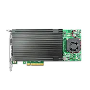 Imagem de Adaptador SSD PCI Express 3.0 x8 a 4 xM.2 NVMe com dissipador de calor