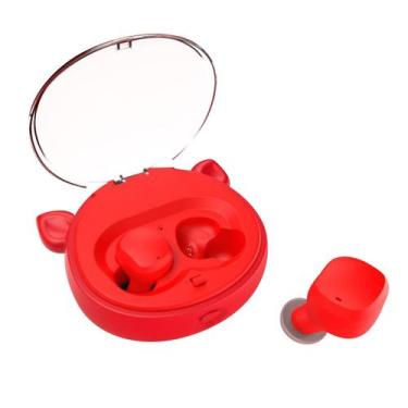 Imagem de Cartoon Cute Pet Devil Redução de Ruído Sem Fio Bluetooth Headset BT.v