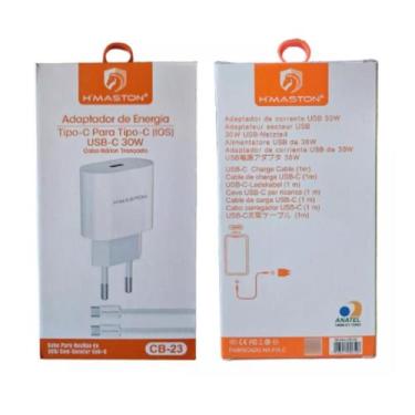 Imagem de Carregador Para ip Tipo c 30W Cabo Tipo c Ip 1 Metro Cb23 - INOVA