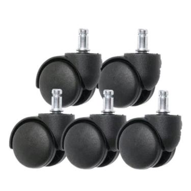 Imagem de Kit 5 Rodinhas Para Cadeira De Escritório Universal Pino 11