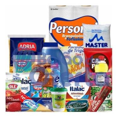 Imagem de Cesta Básica Família Top Alimentos E Produtos Doação - Higipack