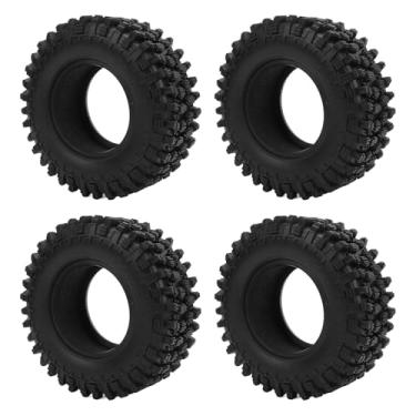 Imagem de Ainoli 4 unidades de pneus de esteira RC de 2,6 polegadas de borracha Soft pneu de roda de carro RC para esteiras SCX10 1/10 RC