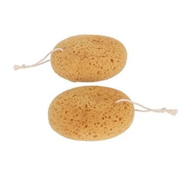 Imagem de Generic Esponja de Banho Macia de Limpeza Profunda Esponja Lisa do Chuveiro do Corpo Pele para a Pele Saudável 2 Pces Esfoliante Corpo