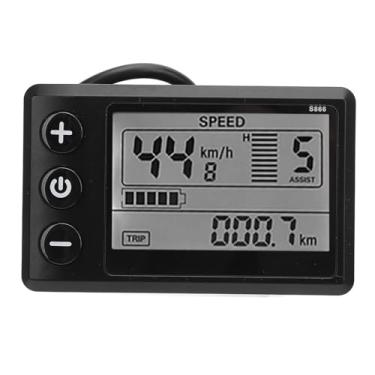 Imagem de Fabater Tela LCD de Bicicleta Elétrica, Tela de Ebikes 24V 36V 48V 60V Com Conector à Prova de água de 6 Pinos, Telas do Painel LCD de Scooter Elétrico para Modificação