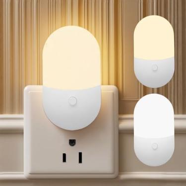 Imagem de Conjunto de 2 peças de luzes noturnas LED, pacote duplo para quarto, corredor, armário, cabeceira, mesa, prateleira, uso interno e ambiente