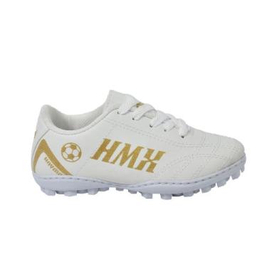 Imagem de Chuteira Infantil Society Premium Original HMX Haymax, 31, Branco, Dou