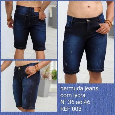 Imagem de Bermuda jeans denin premium masculina  - AW Moda Fashion, 42, Ref:003