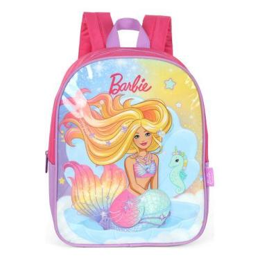 Imagem de Mini Mochila Costas Pequena Creche Petit Original Barbie, Roxo