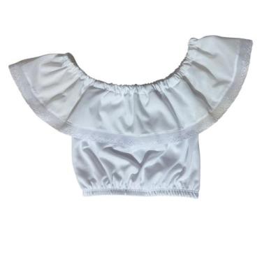 Imagem de Blusa Ciganinha Cropped Fantasia Infantil - Mundo Encantado Fantasias,