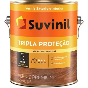 Imagem de Verniz Madeira Tripla Proteção Suvinil 3,6l  3 Filtro Solar, Natural B