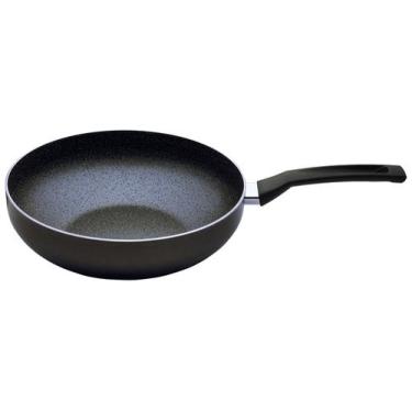 Imagem de Panela Wok Multiflon de Alumínio Antiaderente Petra+ Grafite 28cm, Gra
