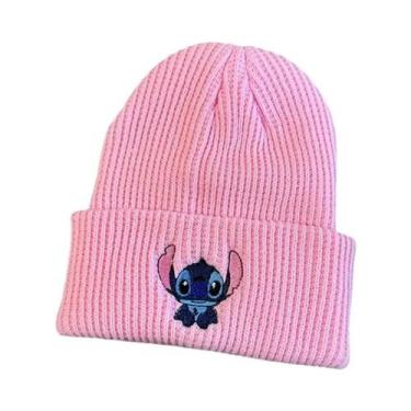 Imagem de Gorro Unissex Quente E Elástico Com Estampa De Cartoon, Boné Bordado T