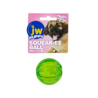 Imagem de Brinquedo Bola JW Squeak-EE Ball Com Apito Para Cães Filhote e Pequeno