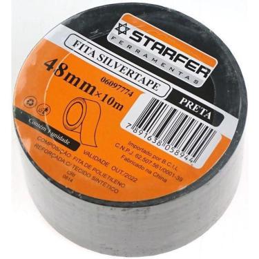 Imagem de Fita Silvertape Preta Starfer 48 Mm X 10 M