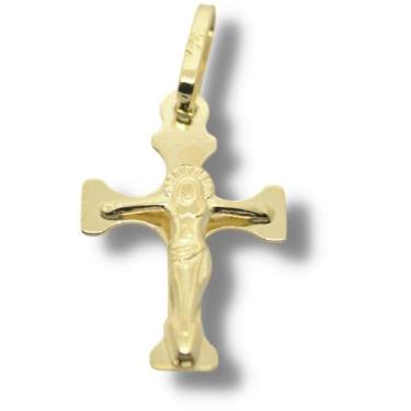 Imagem de Pingente Religioso Cruz Crucifixo Ouro 18K P316 - Joiasmax