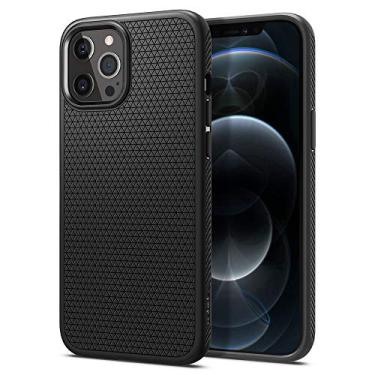 Imagem de Spigen Capa Liquid Air Armor Projectada para Apple iPhone 12 Pro Max - Preto Fosco