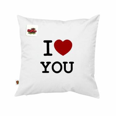 Imagem de Almofada 40x40 I Love You Presente Dia dos Namorados