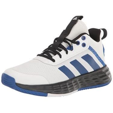 Imagem de adidas Ownthegame Tênis de basquete masculino, Branco/Team Royal Blue/Core Black, 42
