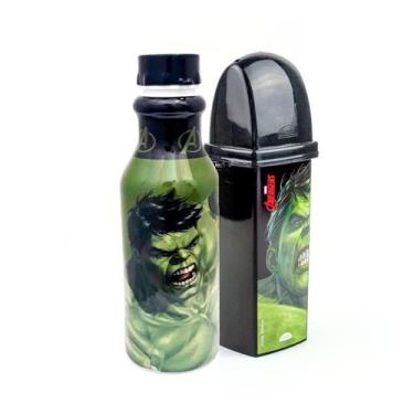 Imagem de Kit Volta as Aulas Escolar Garrafa de Água Infantil 500 ML e Porta Esc