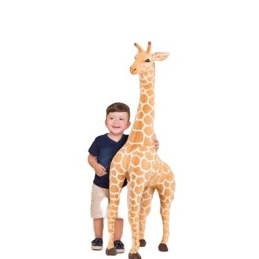 Imagem de Brinquedos de Pelúcia Girafa Bonecas de Pelúcia Simulação Suave Boneca Girafa Presente, (100cm)