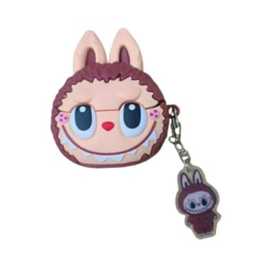 Imagem de QYFZXLV Nova capa de fone de ouvido para Samsung Galaxy Buds 3/Galaxy Buds 3 Pro (2024), capa de fone de ouvido com design de anime popular com gancho para meninas, meninos e crianças
