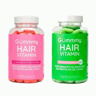 Imagem de Promopacks Gummmy Hair Tutti Frutti 60 Gomas + Maçã Verde 60 - Gummy