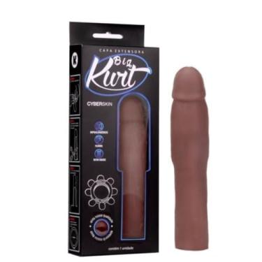 Imagem de Capa Extensora Peniana Big Kurt 10Cm Acessório Peniano em Cyberskin para Casais Aventureiros PK688-03 (CHOCOLATE)