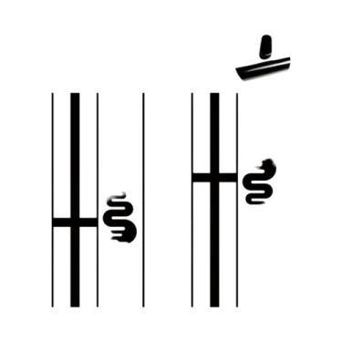 Imagem de Adesivos Laterais Para Porta De Carro Com Tema De Cobra Animal 2 Peças