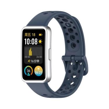 Imagem de Pulseira De Silicone Respirável Para Huawei Band 10 9 8 Acessórios De 