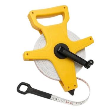 Imagem de Fita Métrica com Manivela e Alça Trena 50 Metros Fibra Vidro - STARTOO